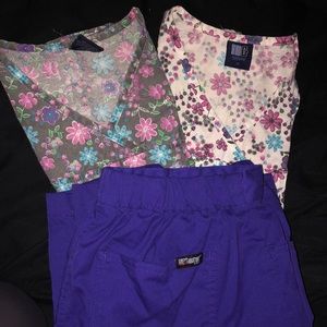 3 set of scrubs
